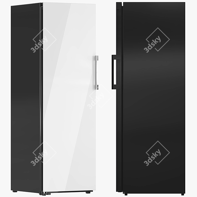 Customizable Samsung Refrigerator Collection 3D model image 4