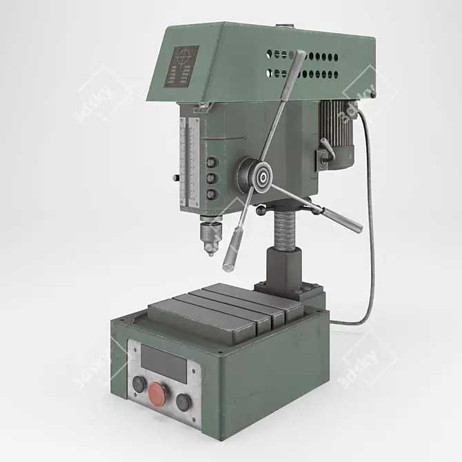 Industrial Drill Machine 2M112 3D model image 1