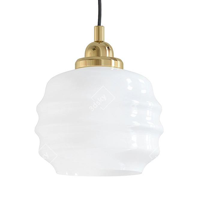 Modern Art Deco Pendant Lamp 3D model image 1