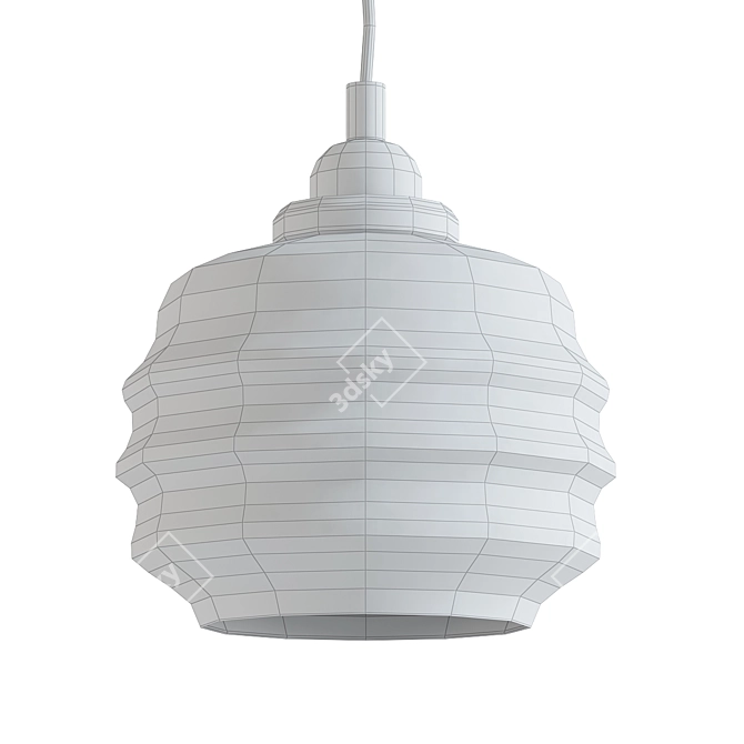 Modern Art Deco Pendant Lamp 3D model image 2