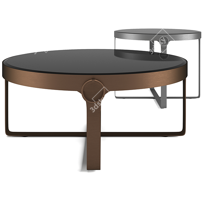 Elegant Eichholtz Cloo Coffee Tables 3D model image 1