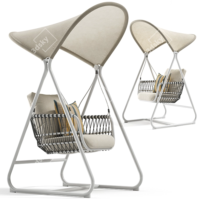 Modern GEMMA PIKE Swing Set 3D model image 2