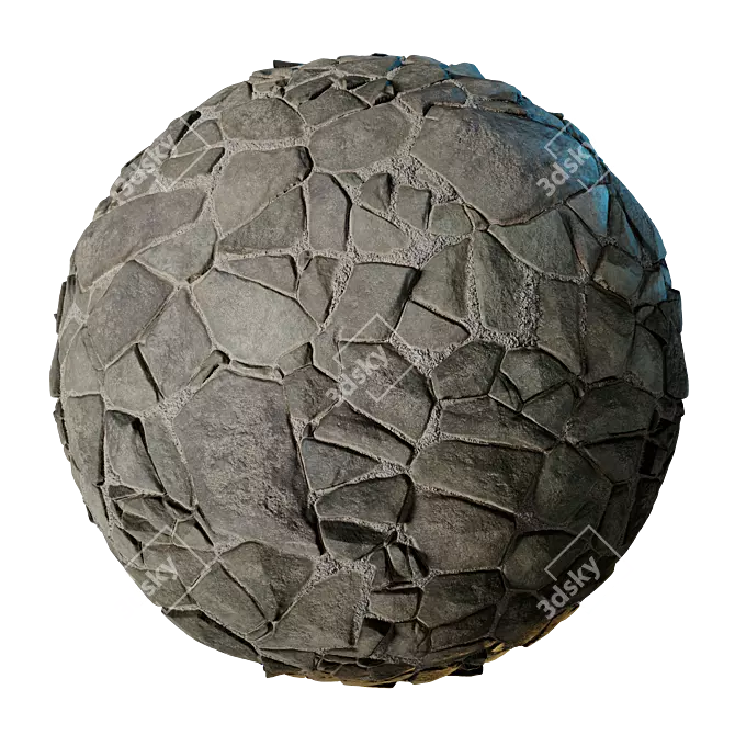 Field Stone 05 PBR Textures 3D model image 6