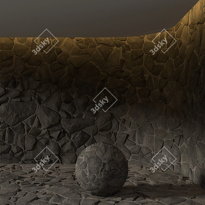 Field Stone 05 PBR Textures 3D model image 11