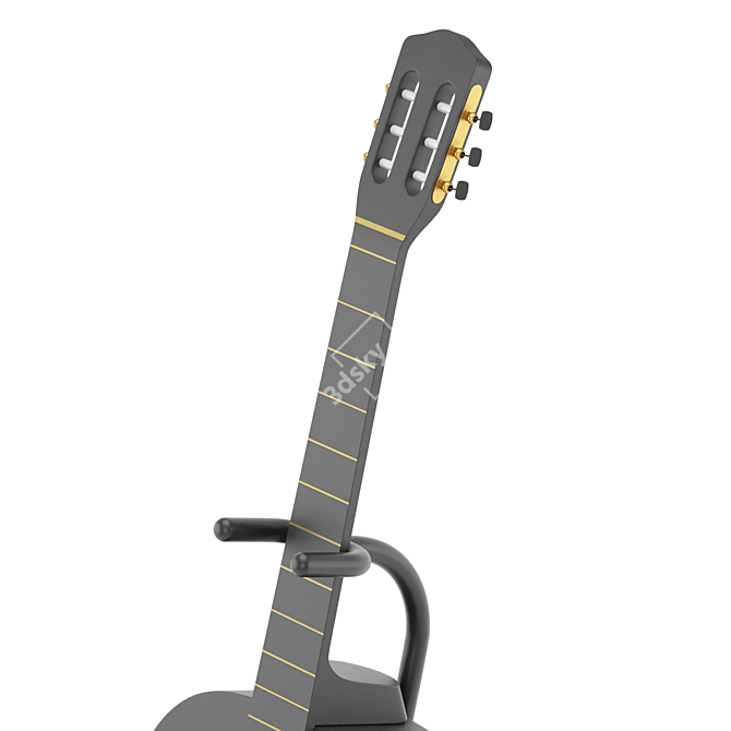 "Melodic Guitar Wine Holder 3D model image 5