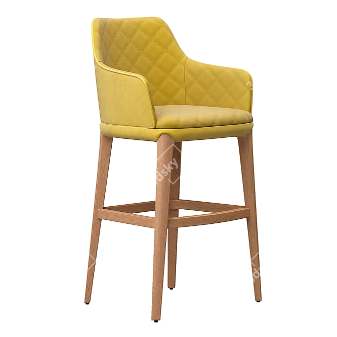 Modern Design Sabien Bar Stool 3D model image 2