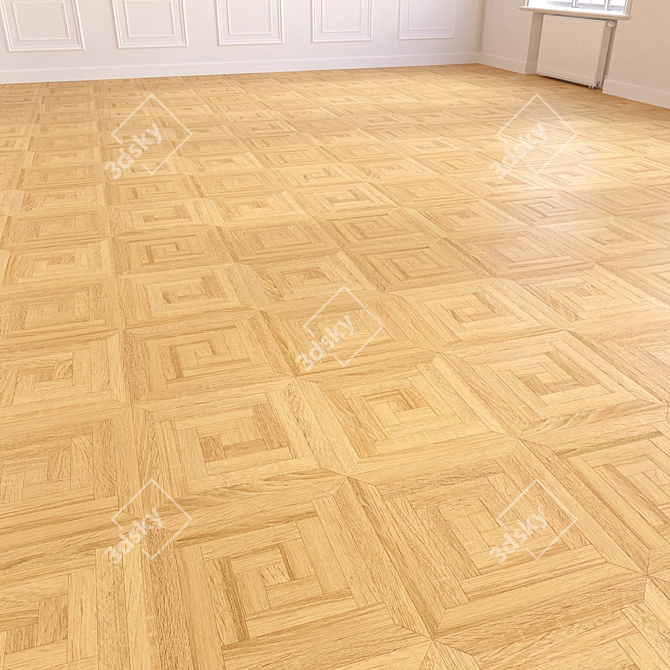 Wooden Floor 3D Model Collection 3D model image 5