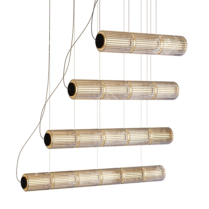 Doric Column Pendant Light 3D model image 4