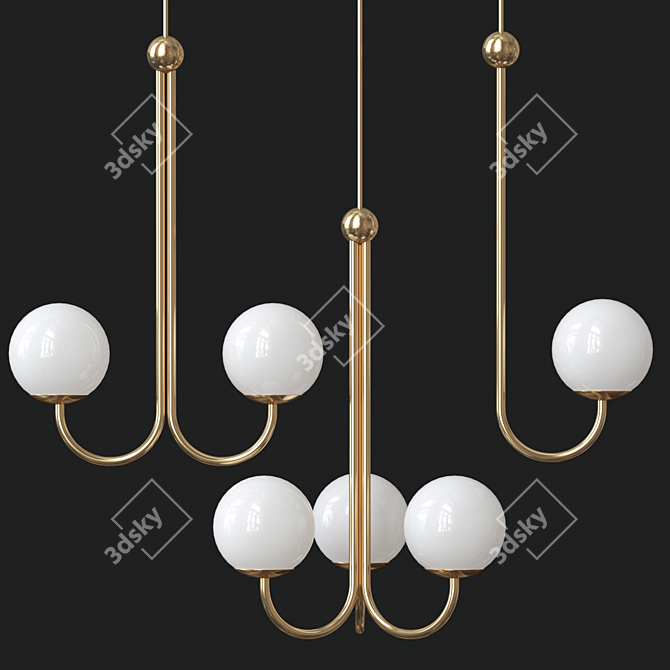 Nordic Charm Pendant Lamps 3D model image 1