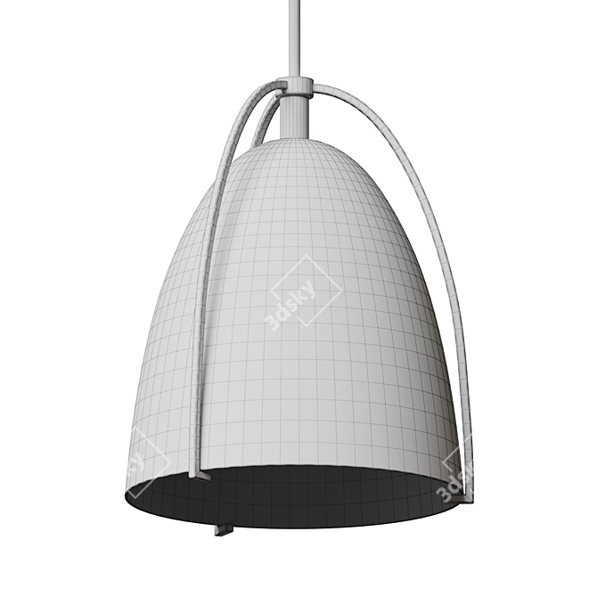 Sleek Industrial Pendant Light 3D model image 5