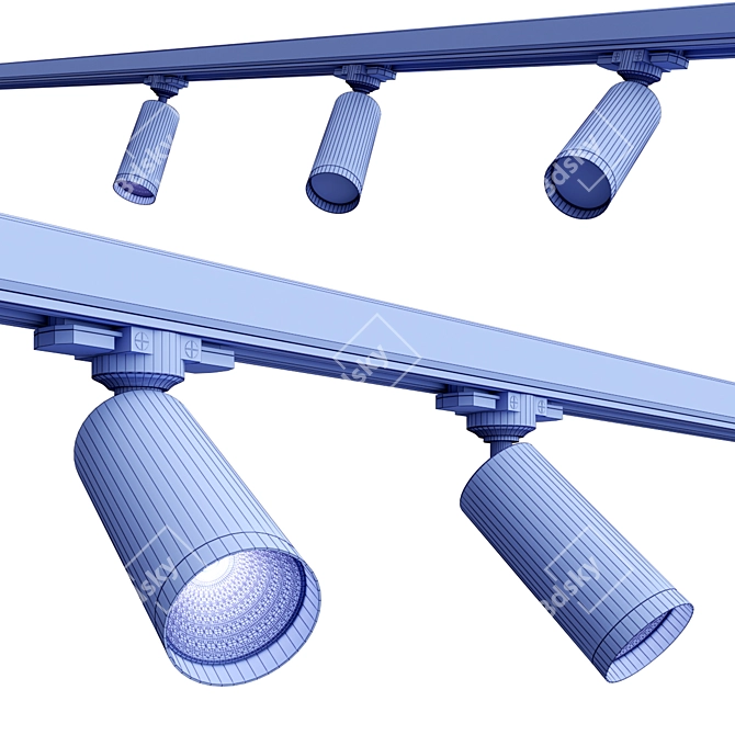  Sleek Track Lighting Solution 3D model image 3