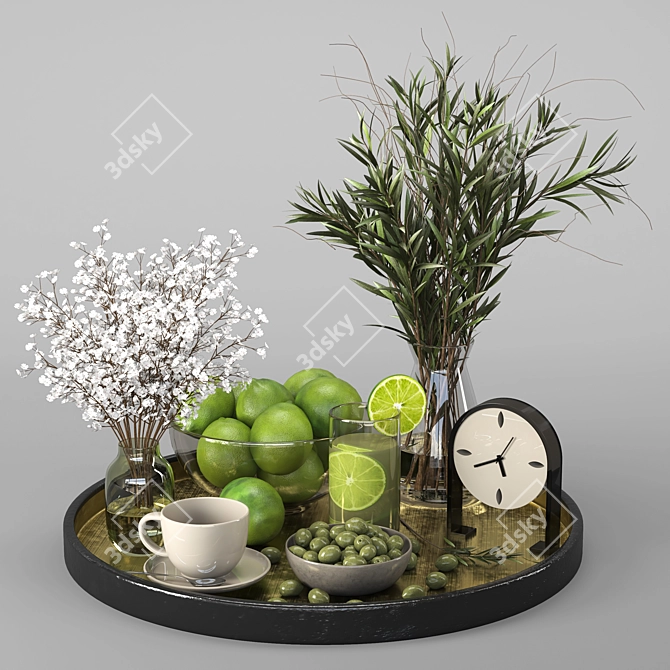 Modern Decor Set 15 3D model image 1