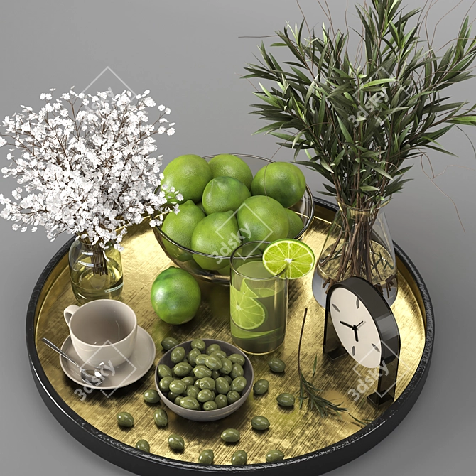 Modern Decor Set 15 3D model image 3