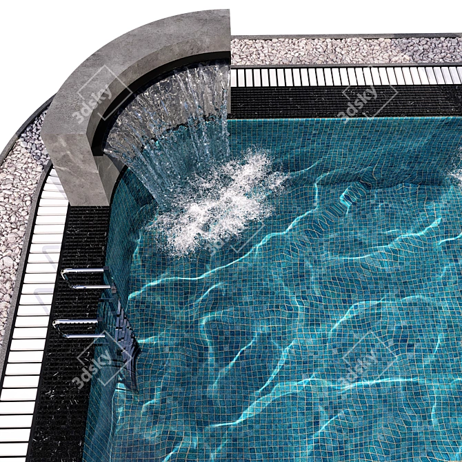  Crystal Clear Pool Design 3D model image 3