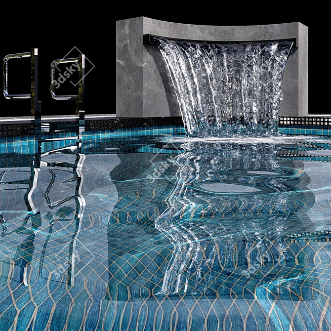  Crystal Clear Pool Design 3D model image 4