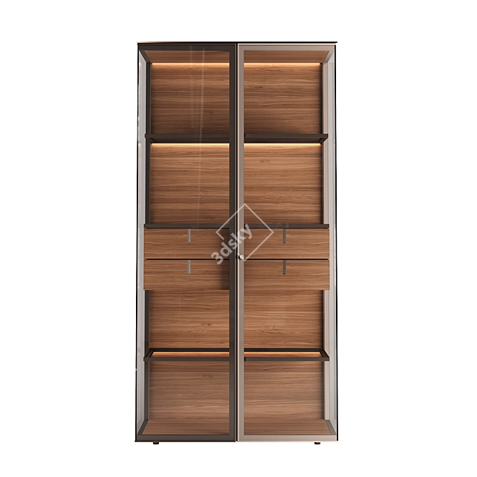 Luxury Rimadesio Aliante Display Cabinet 3D model image 2