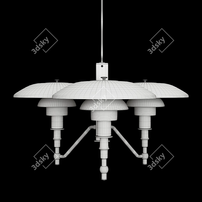 Louis Poulsen PH3/2 Pendant Light 3D model image 2