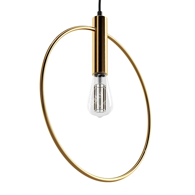 Minimalist Steel Pendant Light 3D model image 4