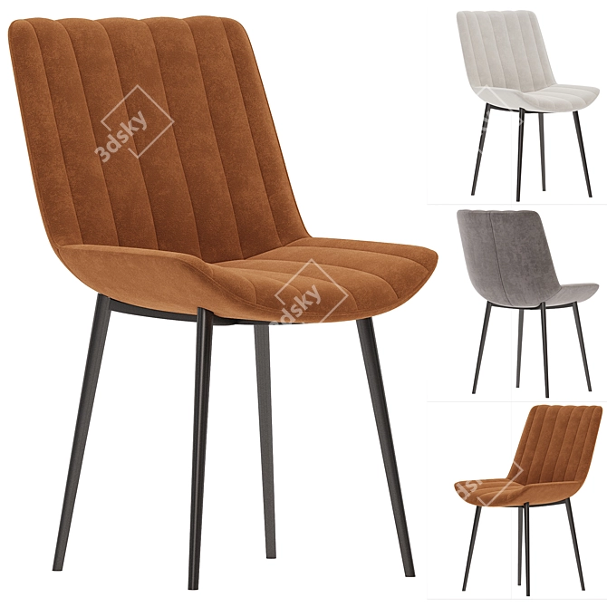 Modern Anant Chair Collection 3D model image 2