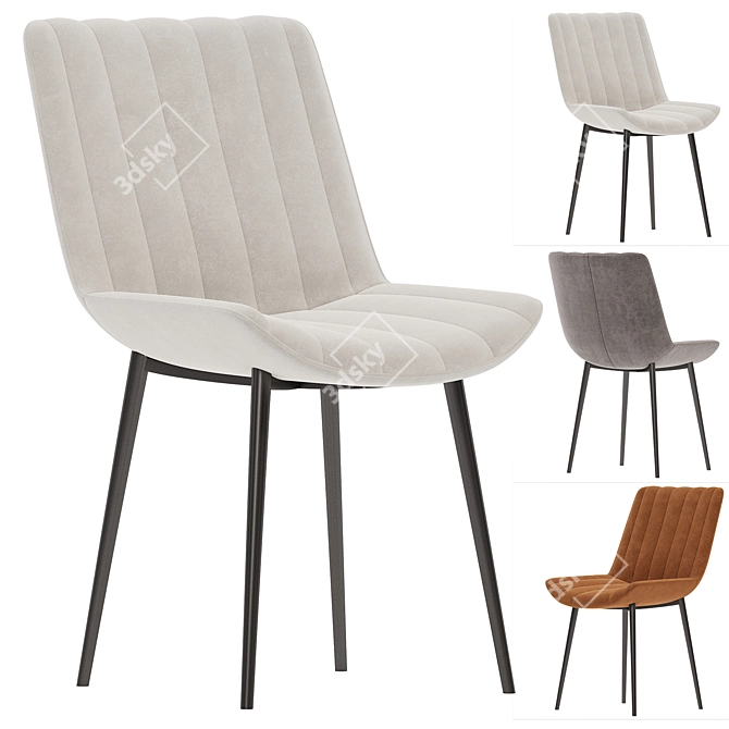 Modern Anant Chair Collection 3D model image 3