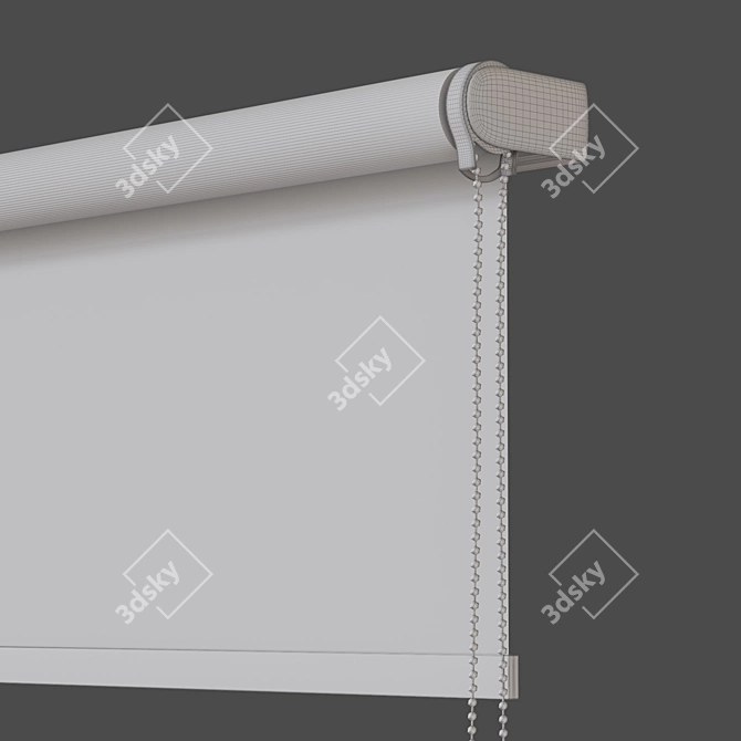 Roller Blinds Set for Windows 3D model image 5