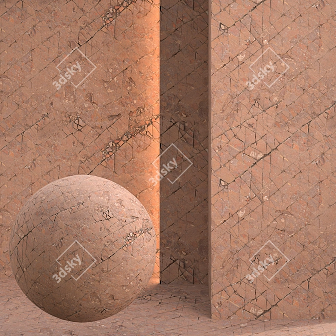 Seamless Texture Pack with Displacement 3D model image 1