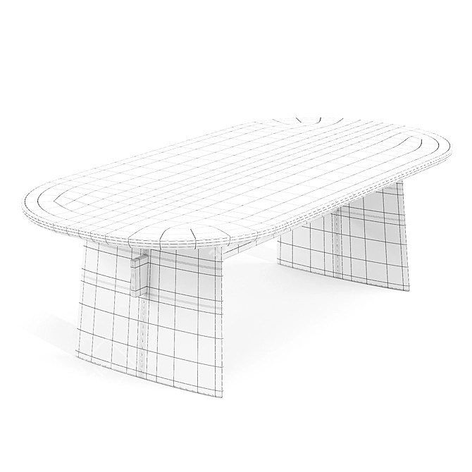 Natuzzi Adam Coffee Side Table 3D model image 5