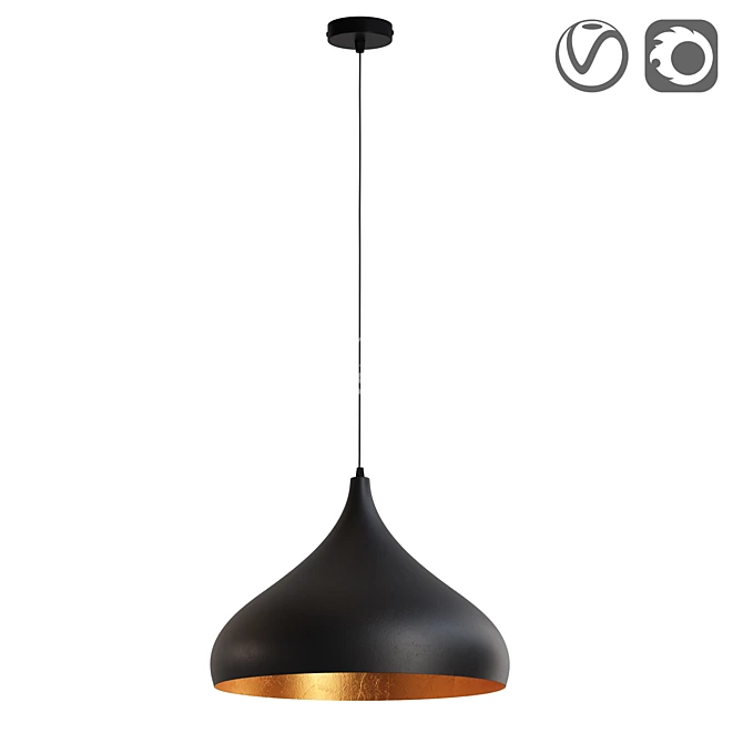 ARCCHIO Modern Metal Pendant Light 3D model image 1