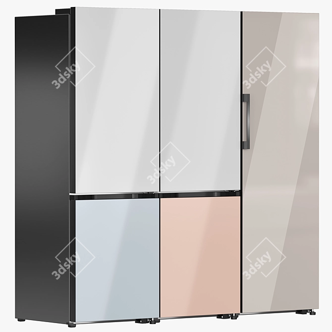 Samsung Bespoke Refrigerator Collection 04 3D model image 1