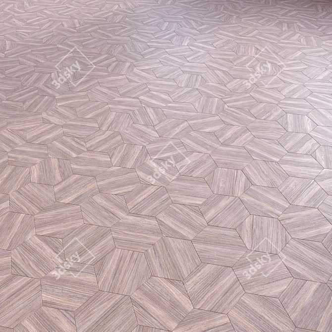 Modular Wood Flooring Model 3D model image 3