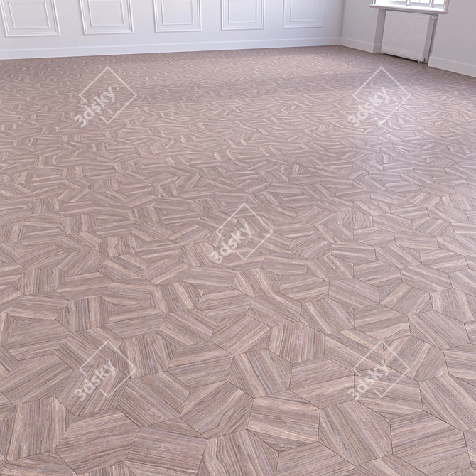 Modular Wood Flooring Model 3D model image 5