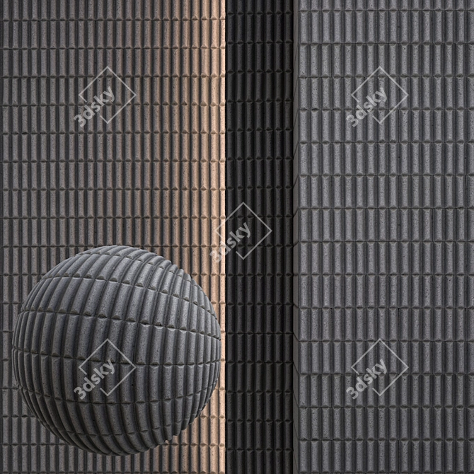 Seamless Concrete Texture Set 3D model image 1