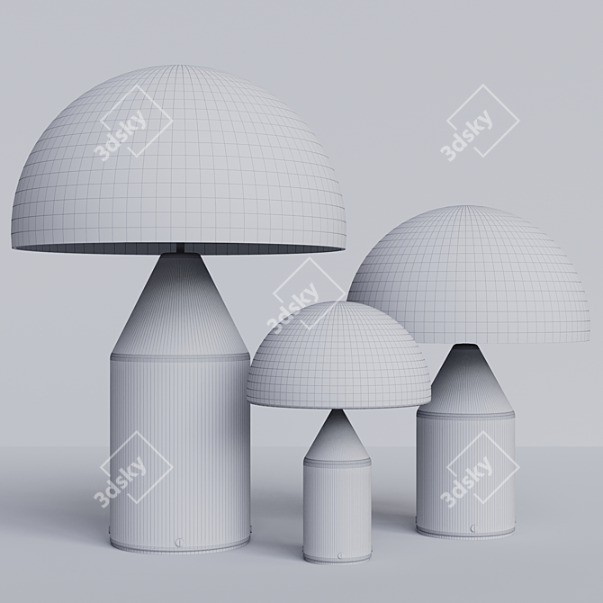 Oluce Atollo Table Lamp 3D model image 4