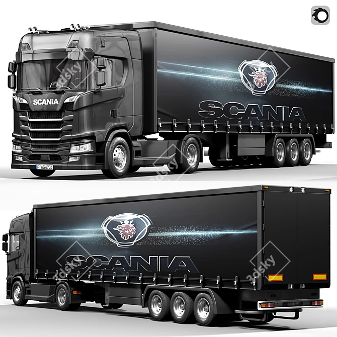 Scania S-Series 3D Model 3D model image 1