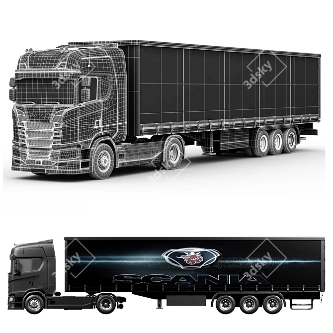 Scania S-Series 3D Model 3D model image 3