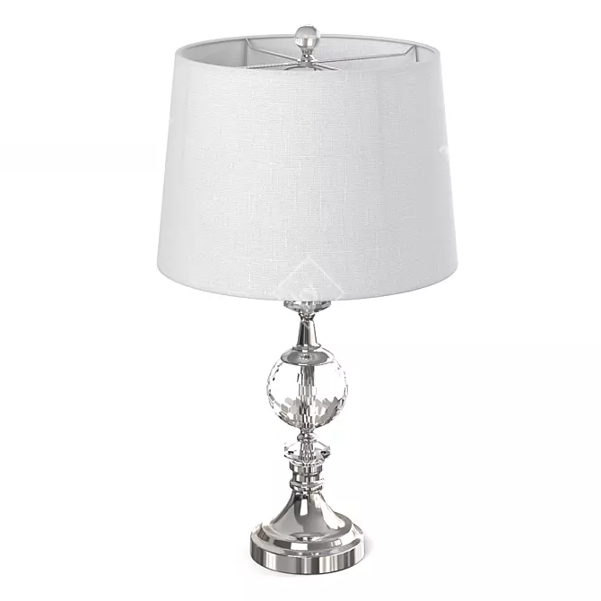 Crystal Chrome Table Lamp: Channing 3D model image 2