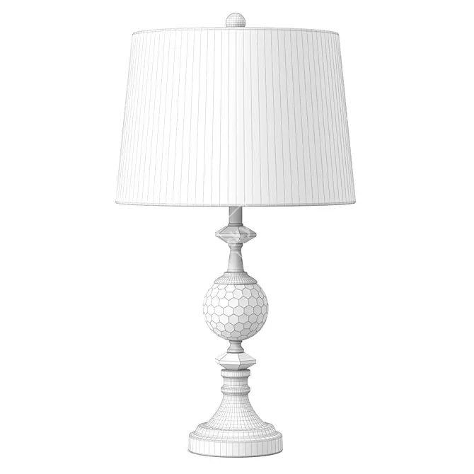 Crystal Chrome Table Lamp: Channing 3D model image 4