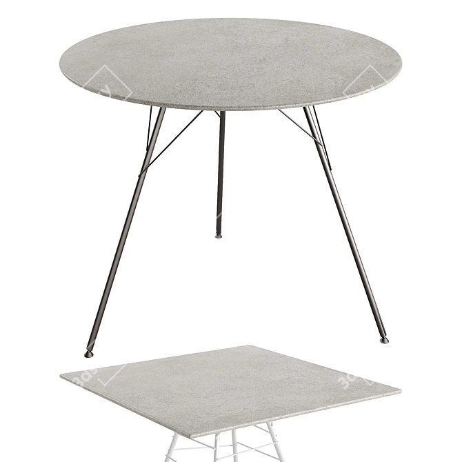 Contemporary Leaf Tables by Arper 3D model image 3