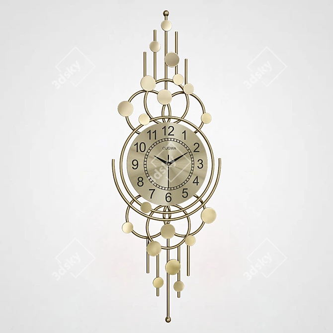 Designer Wall Decor Clock IMPERIUMLOFT-KKK00395 3D model image 2