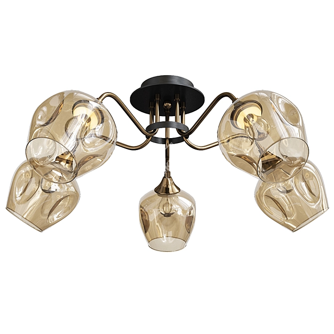 Contemporary Arte Lamp Monica Chandelier 3D model image 1