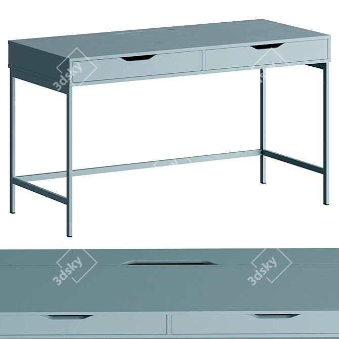 IKEA ALEX Writing Desk 3D model image 1