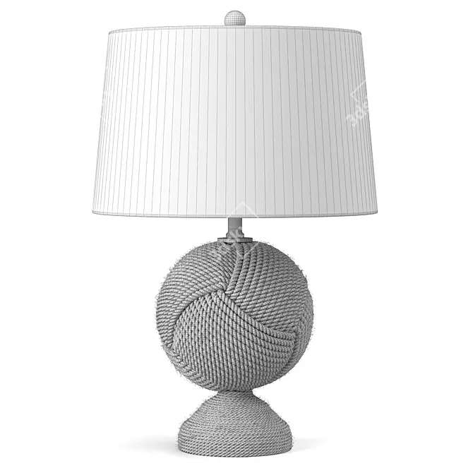 Coastal Style Monkey's Fist Lamp 3D model image 2