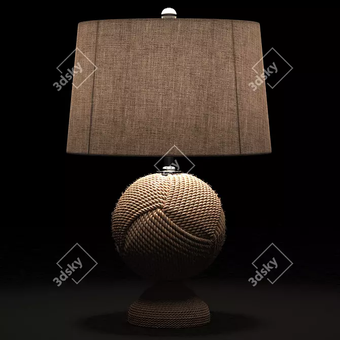 Coastal Style Monkey's Fist Lamp 3D model image 4