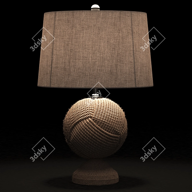 Coastal Style Monkey's Fist Lamp 3D model image 5