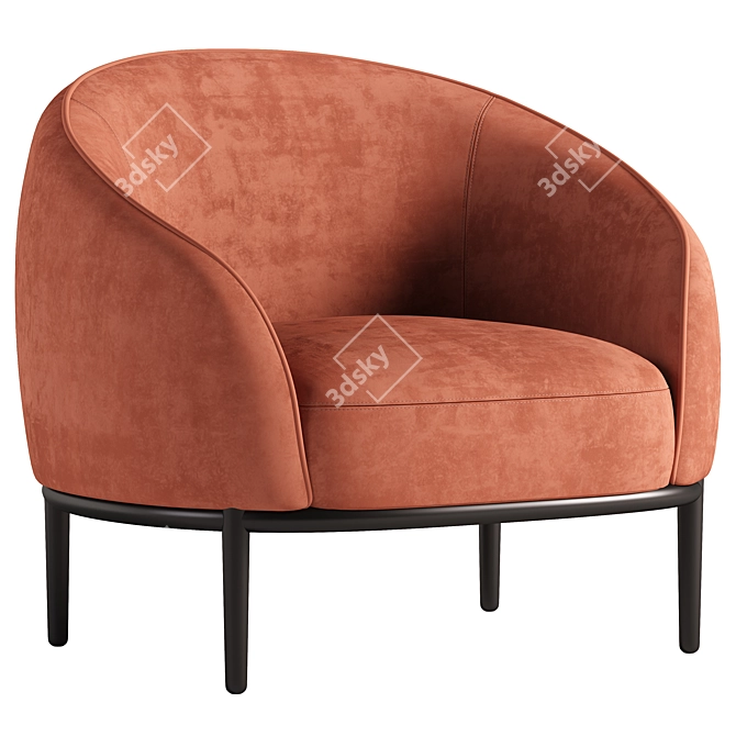 Modern Stylish Armchair for 3D 3D model image 1