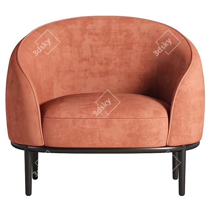 Modern Stylish Armchair for 3D 3D model image 2