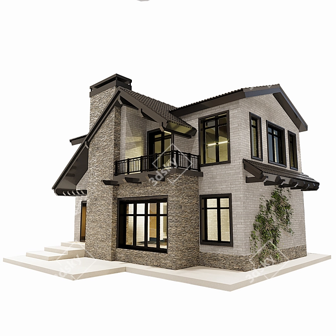 Rustic Charm Farmhouse Decor 3D model image 3