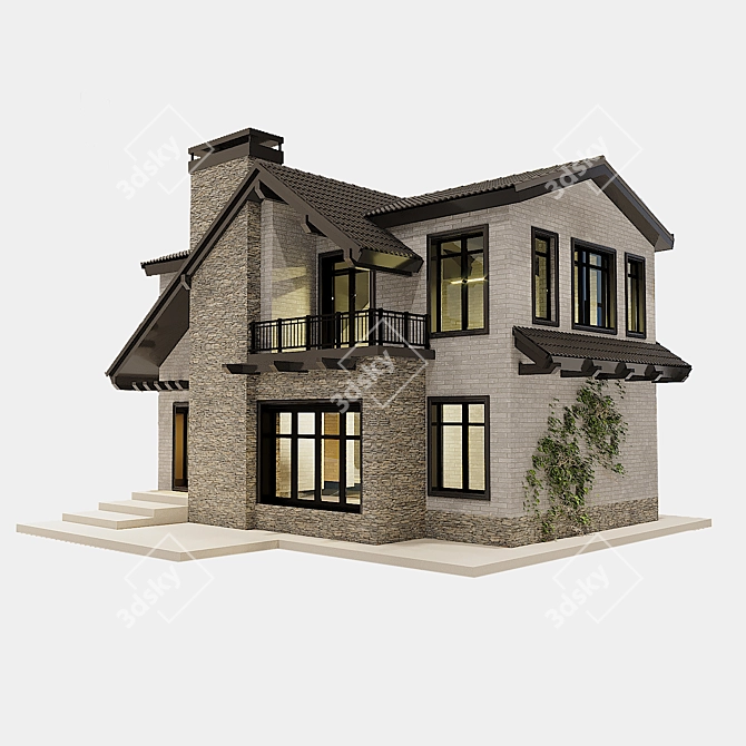 Rustic Charm Farmhouse Decor 3D model image 10