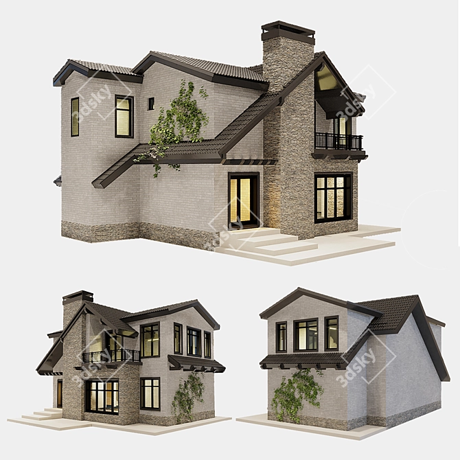 Rustic Charm Farmhouse Decor 3D model image 14