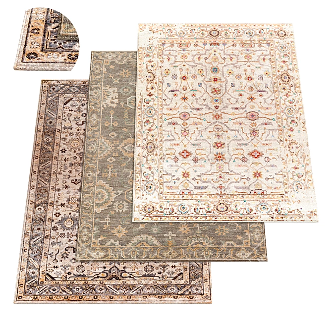 Luxury Kushal Rug 2015 Design 3D model image 1